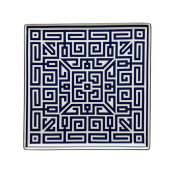 Ginori Labirinto Blue Vide Poche Square Plate